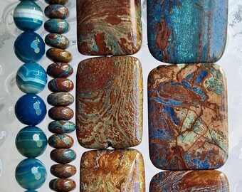 Crazy Lace & Banded Agate Beads
