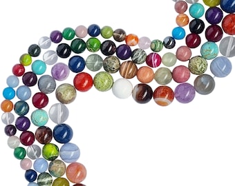10-16mm Mixed Gemstone Beads