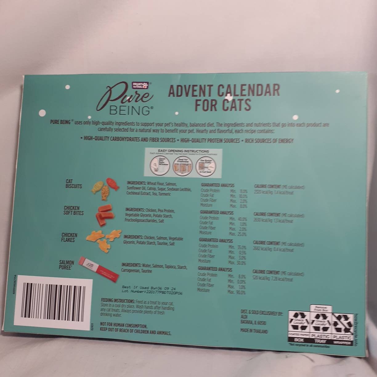 Aldi Advents Calendar for Cats 25 Days of Treats Salmon Recipe Etsy