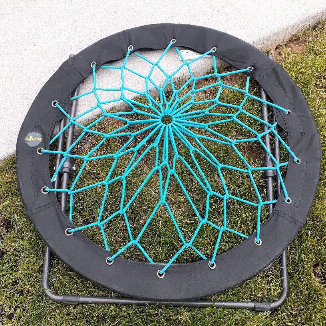 Black Teal 32 81cm Bunjo Bungee Cord Chair Steel Frame Etsy