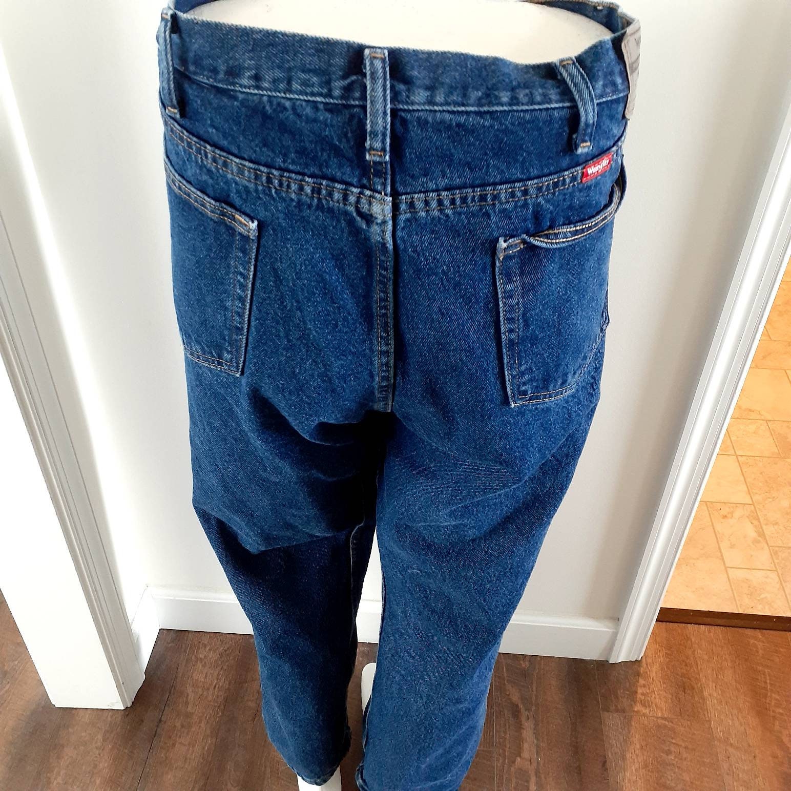 Wrangler Jeans Blue Denim 46x30 Relaxed 