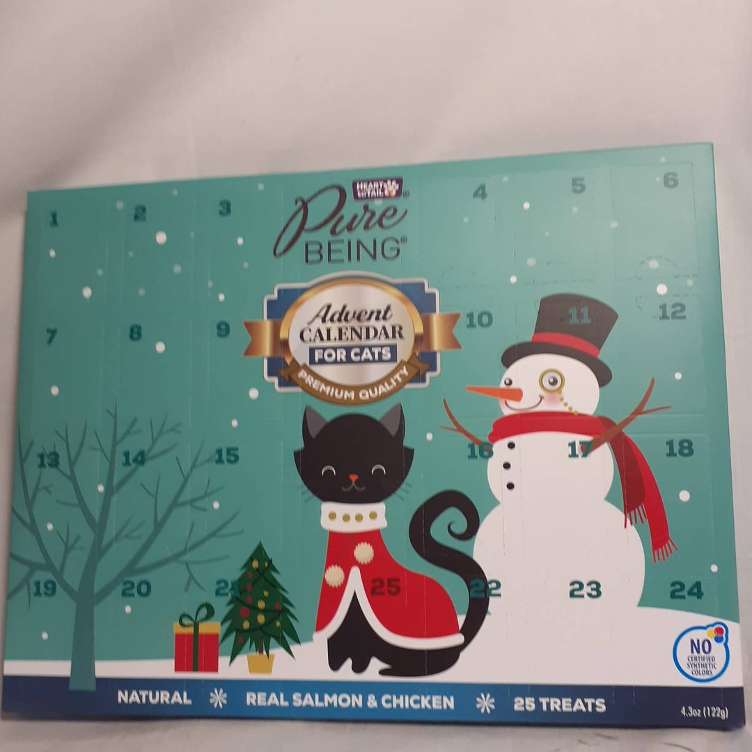 Aldi Advents Calendar for Cats 25 Days of Treats Salmon Recipe Etsy