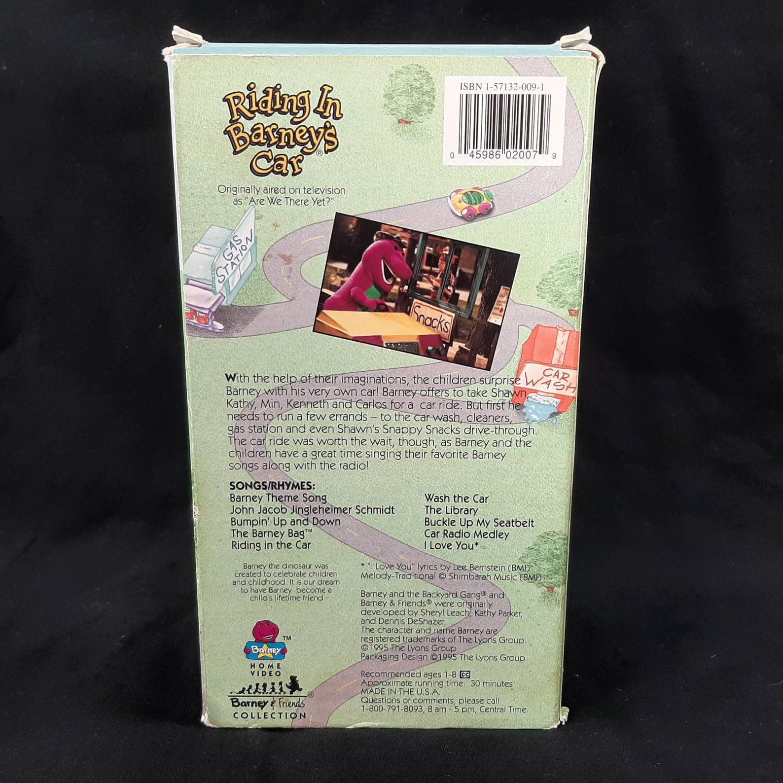 Barney Friends Collection VHS Riding in Barney's Car 1995 Sing Along ...
