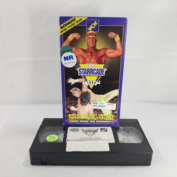 Wcw Starrcade 1994 Vhs Wwf Wwe Hulk Hogan Sting Vader Hacksaw Jim Duggan Mr T