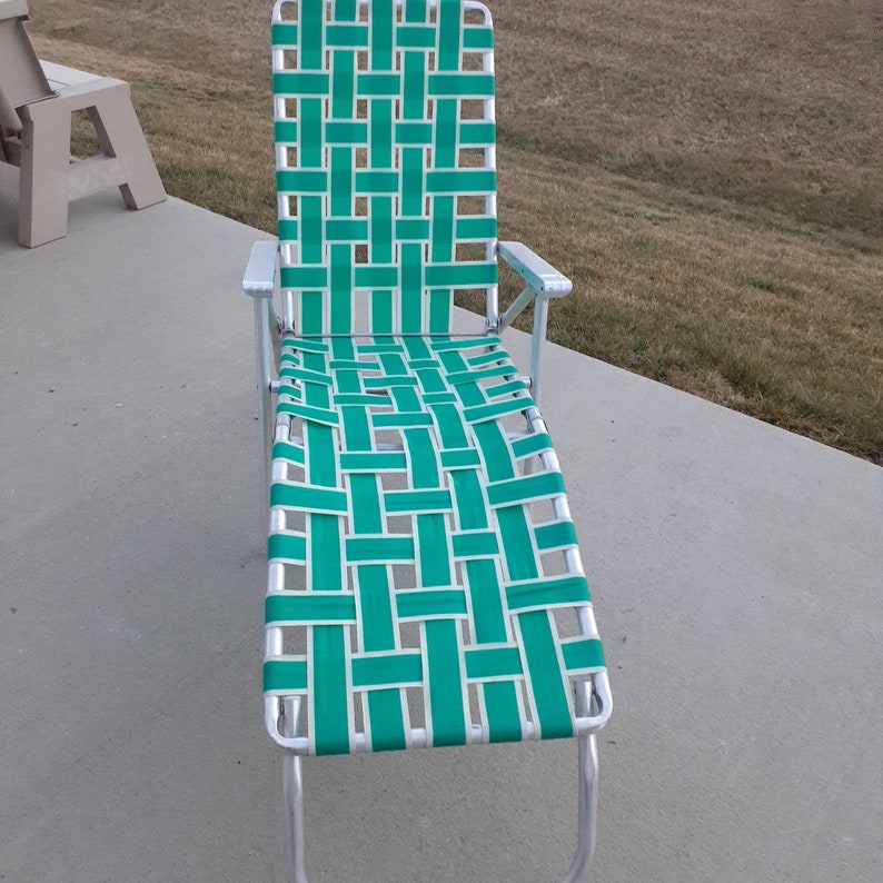 Vintage Folding bed Aluminum Frame Chaise Lounge Chair Etsy