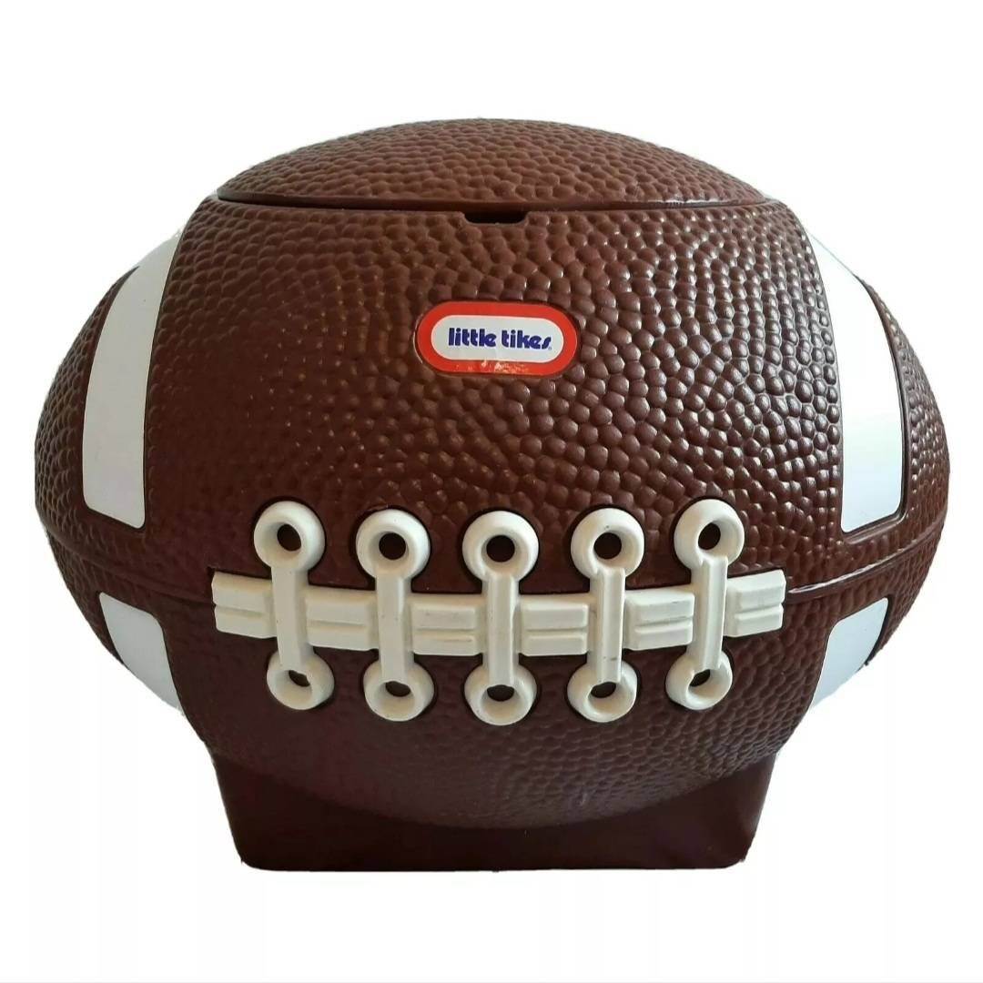 Vtg Little Tikes Football Toy Box Ice Chest Storage Hamper Etsy