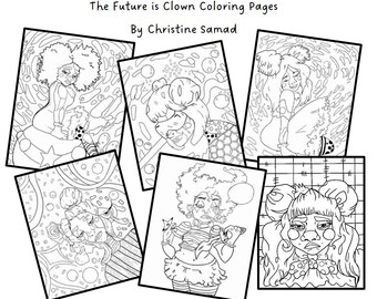 The Future is Clown Coloring Pages