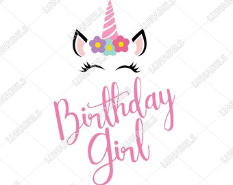 Download Unicorn birthday svg | Etsy