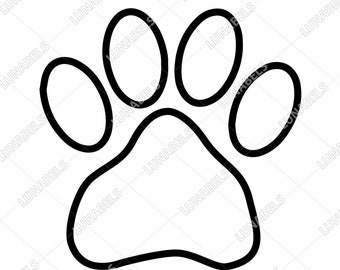 Paw clipart, Paw outline, Paw print svg, Paw clipart, Dog paw, Dog paw print, Animal paws, Cat paw print, Dog foorprint, Paw ink, Pet, Paws