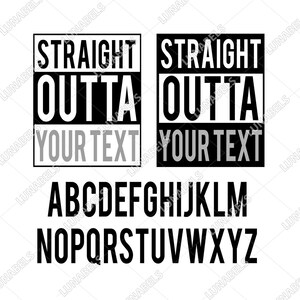 Straight outta svg, Clip Art, Svg files for cricut, Cliparts, Svg, Silhouette, Straight Outta Clipart, Straight, Outta image 2