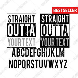 Straight outta svg, Clip Art, Svg files for cricut, Cliparts, Svg, Silhouette, Straight Outta Clipart, Straight, Outta image 1