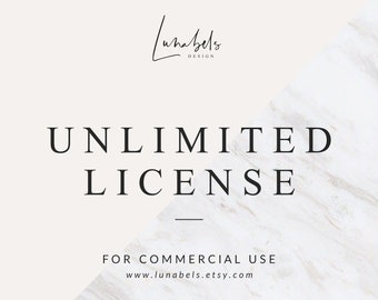 Unlimited License for Commercial Use, No-Credit required.