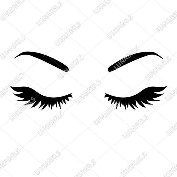 Eyelashes SVG, Lashes, Eyelash svg, Eyes, Eyebrow, Bundle, Eyelashes silhouette, Makeup, SVG dxf pdf eps png Ai, eye svg, false eyelash
