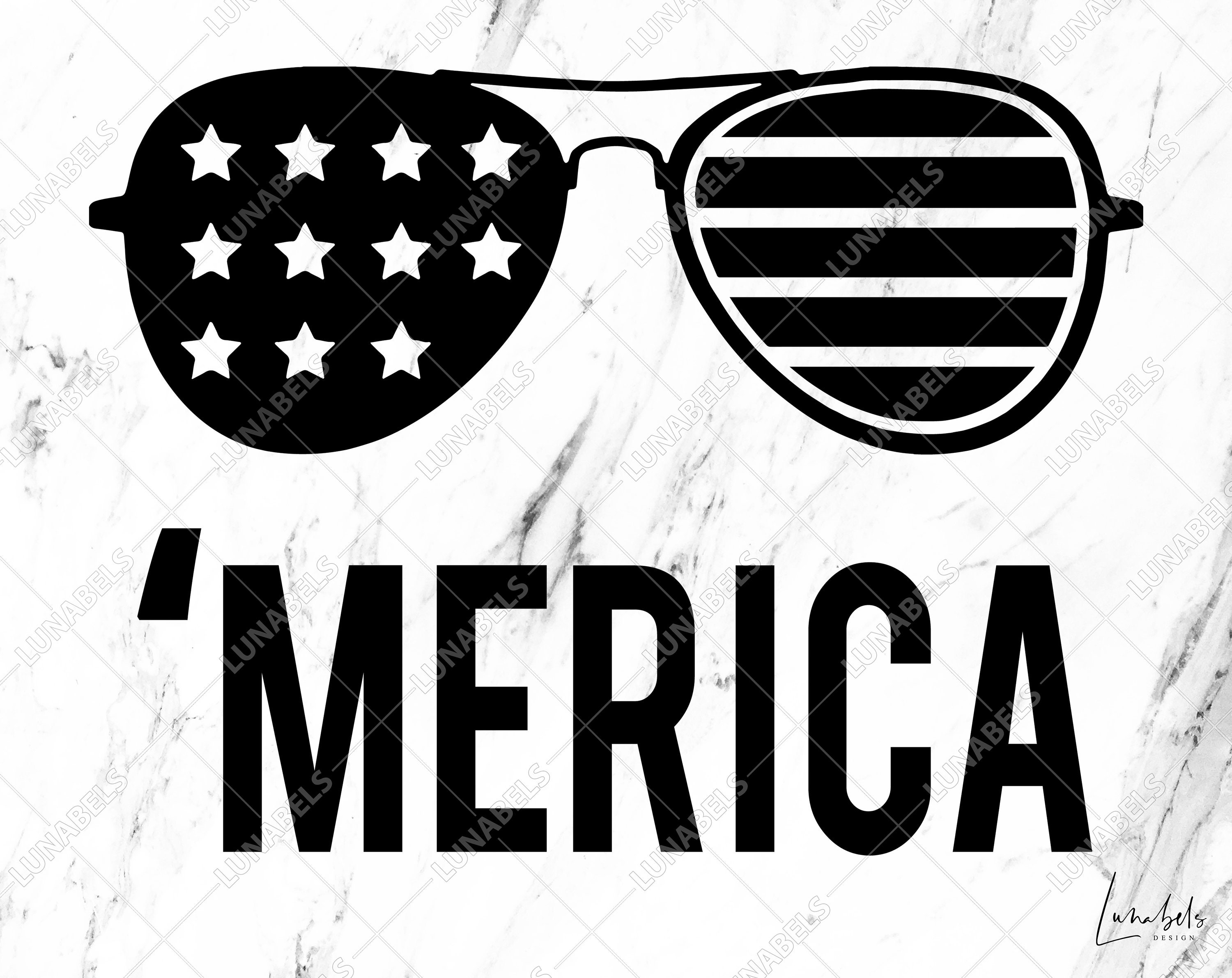 Merica Svg Merica Distressed Font Merica Clipart 4th of | Etsy India