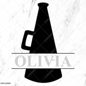 Megaphone svg, Cheerleader svg, Cheer svg, Pom Pom, Cheer Cone svg, Cut File, Silhouette, Cricut, Svg, Dxf, Eps, Png, Jpeg, Cheer squad svg
