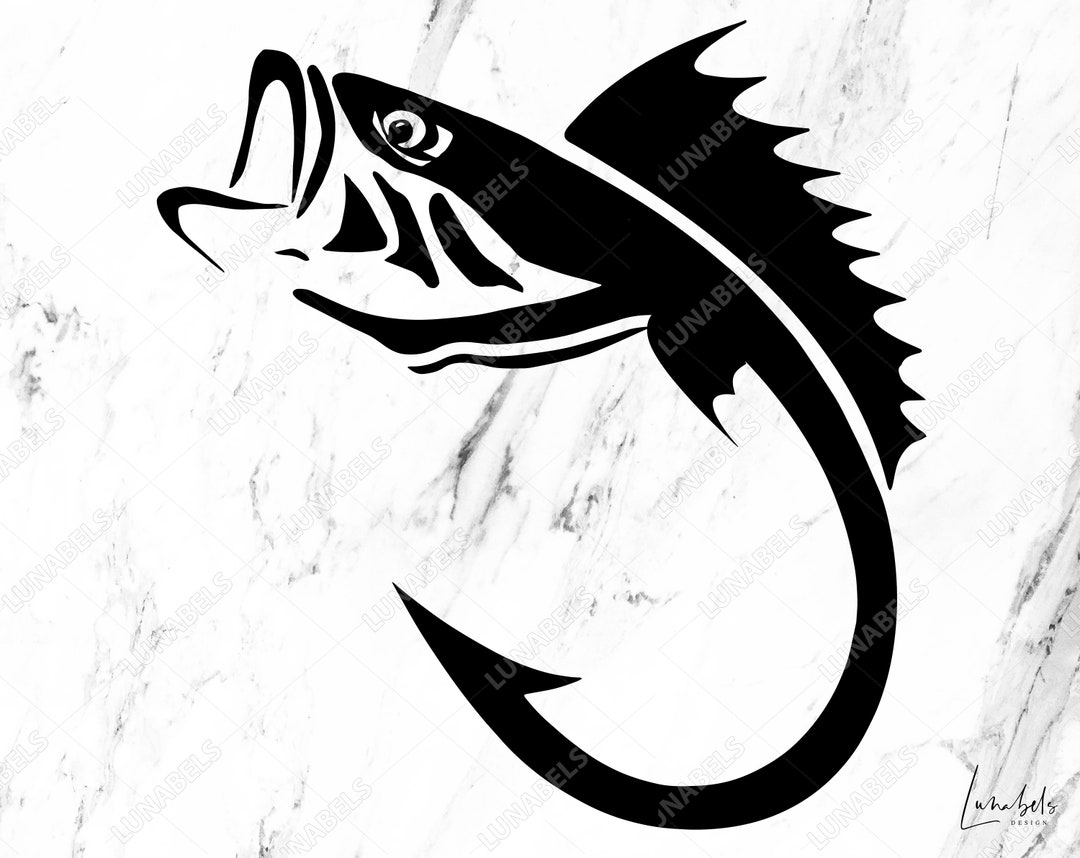 Fish Hook SVG, Fishing Svg, Fishing Clipart, Fish Hook Svg