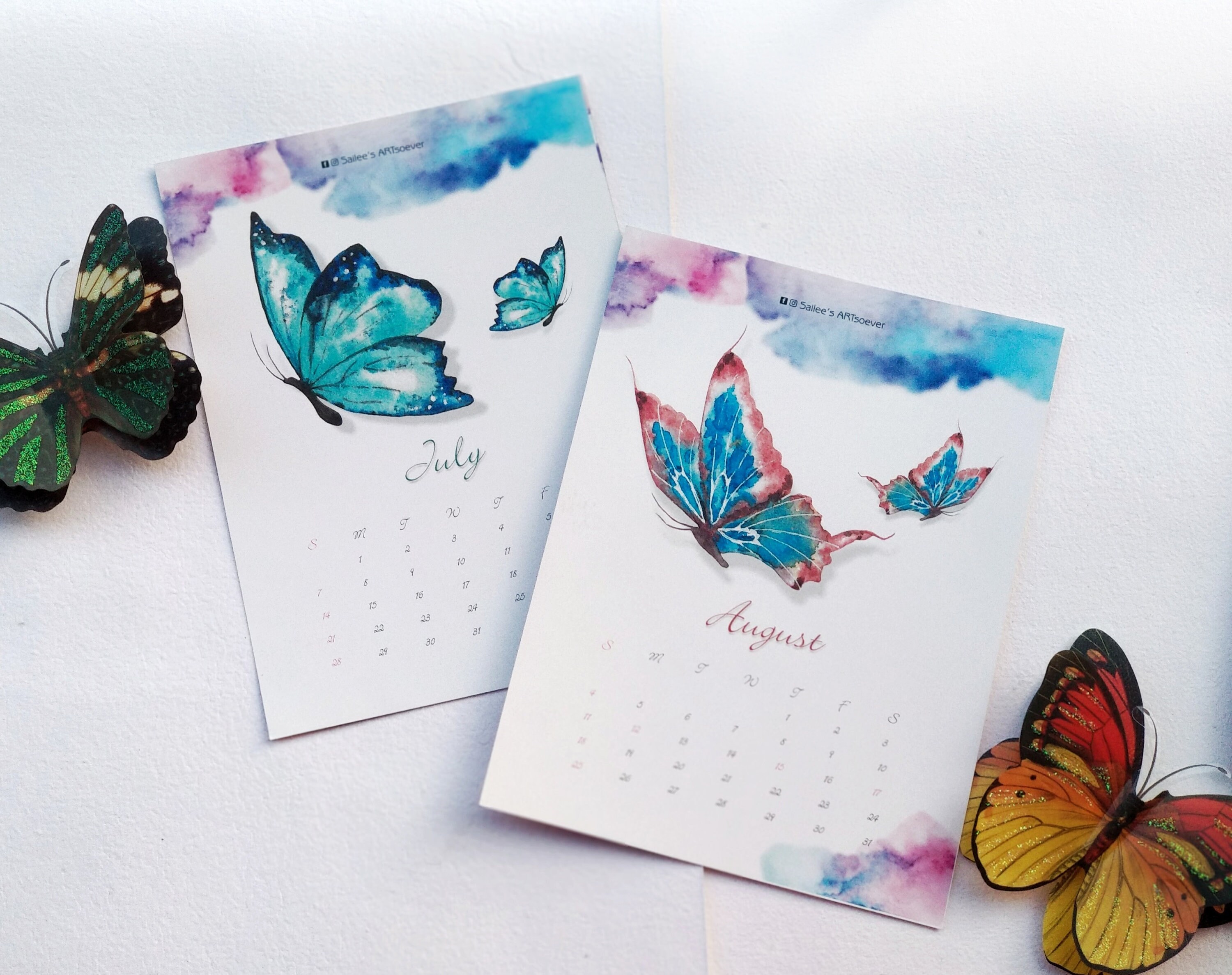 2019 WATERCOLOR ART CALENDAR | Etsy 2019 WATERCOLOR ART CALENDAR | Etsy