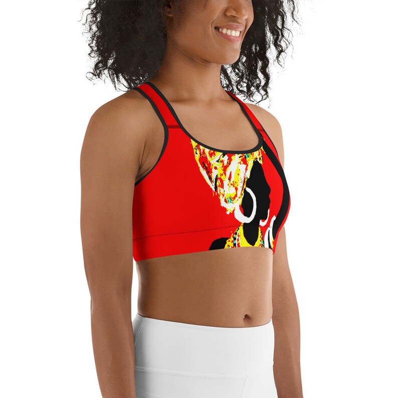African Tribe Girl Sports bra