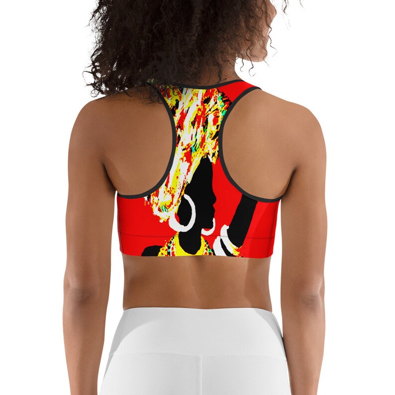 African Tribe Girl Sports bra