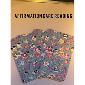Lecture de carte avec affirmation : Sucre et paresseux