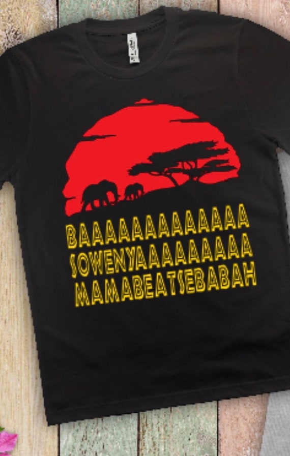 Lion King Inspired Opening Song Lyrics Adult T Shirt And Tank Etsy