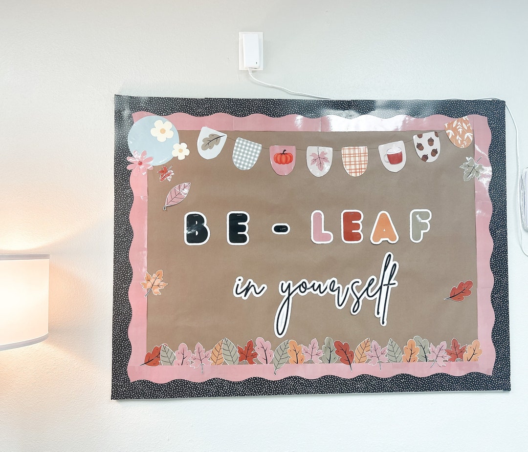 Beleaf in Yourself Bulletin Board Package Etsy