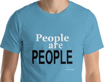 People are People Tee -Unisex- Pastels - by Velveteen Buffalo, Designed to remind all of our similarities, 50% Profits to Charity, T-shirt