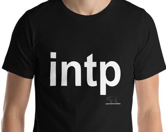 INTP Tee -Unisex- in Darks - by Velveteen Buffalo, Designed to help INTPs find each other :-), 50% of Profits to Charity, Myers Brigg