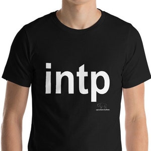 INTP Tee -Unisex- in Darks - by Velveteen Buffalo, Designed to help INTPs find each other :-), 50% of Profits to Charity, Myers Brigg