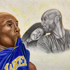 Kobe & Gigi Drawing (original)