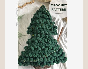 CROCHET PATTERN: Woodland Pine Tree Pillow Pattern, Crochet Pillow Pattern, Woodland Nursery Crochet Pattern, Christmas Crochet Pattern