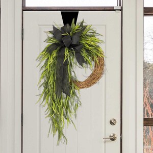 XL greenery Door Wreath: Year Round Floral Swag, 34-36" Length immagine 1