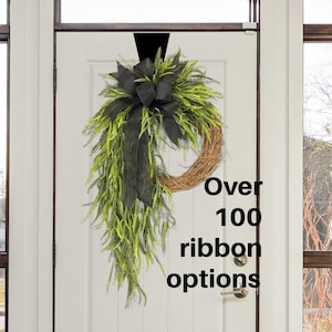 Elegant Door Wreath/XL wreath/Every Day Wreath/Wreath for Door/Year Round Wreath/streaming peony Wreath