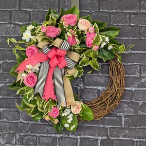 Door Wreath/Every Day Wreath/Wreath for Door/Year Round Wreath/Hydrangea Wreath