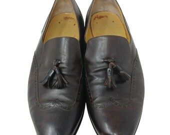 Vintage Salvatore Ferragamo Shoes Mens 9D | Brown Wingtip  display picture 3