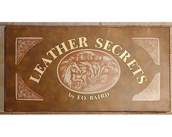 Vintage Book “leather Secrets” by F.O. Baird – 1982 - Etsy