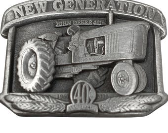 John Deere New Generation 40th Anniversary Tractor Watch Fob 1960-2000 #F-14