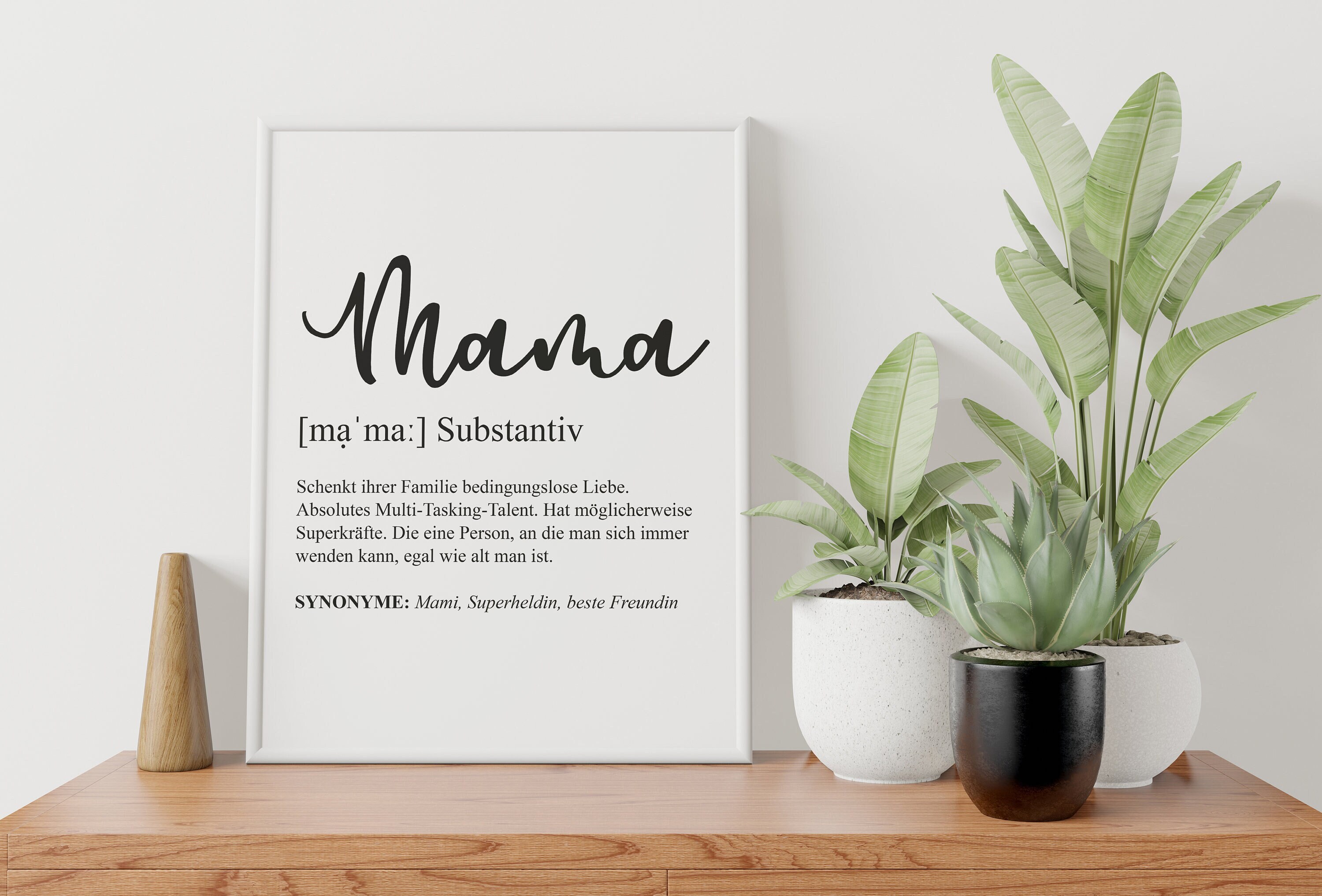 A3 Poster Mama zum selbst ausdrucken Definition Design | Etsy