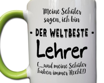 Bester Lehrer Tasse, Lehrer Geschenke, Dankeschön Geschenk Klassenlehrer, Abschiedsgeschenk Lehrer, Geschenk von Klasse, Schülern, Stufe