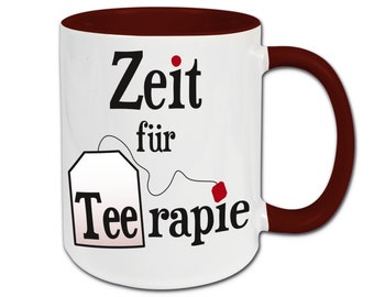 Therapie Tasse, Geschenk Therapeutin Therapeut, Therapieende, Abschiedsgeschenk, Weihnachtsgeschenk, Tee Tasse mit Spruch
