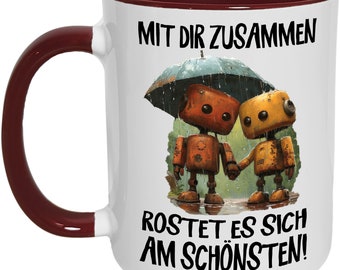 Liebe Spruch Tasse Lustig Süß - Partner Partnerin Geschenk Valentinstag, Hochzeitstag, Geburtstag - Zusammen alt werden Liebeserklärung