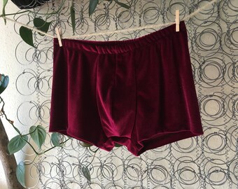 Samt Boxershorts "Philipp" bordeaux/rot