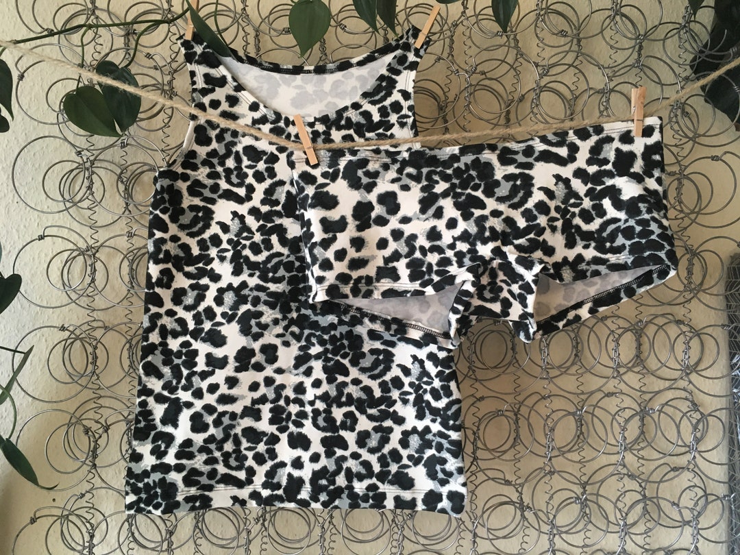 Girls Underwear Set Snow Leopard Undershirt Hipster / Slip - Etsy