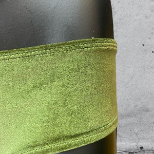 Braguitas de terciopelo para mujer "Schaggi" verde musgo imagen 4