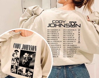 Vintage Cody Johnson PNG, The Leather Tour 2024 Png, Cody Johnson New Album Merch, The Leather Tour Merch, Country Music Png