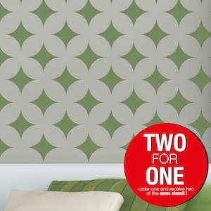 Circle II- Wall STENCIL  Modern Wall Stencils for Painting  - Stencils For Walls,  Wall Stencil, Pinkipo