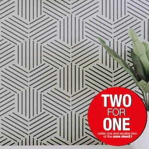 Honeycomb, LARGE WALL STENCIL, Modern Wall Stencils for Painting, Stencils For Walls, Hexagon Wall Stencils