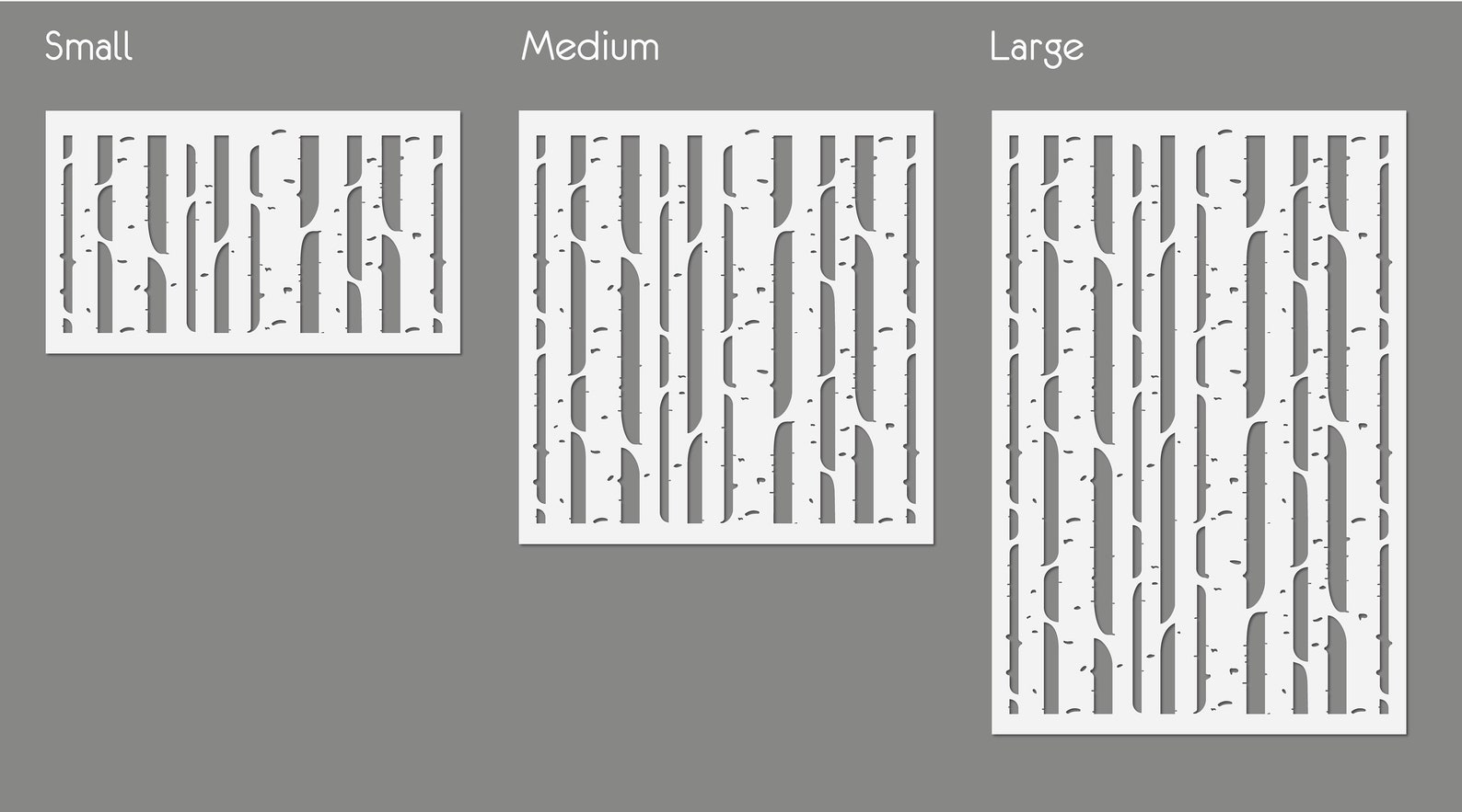 BIRCH Tree Stencil Large WALL STENCIL Modern Geometric Wall Etsy