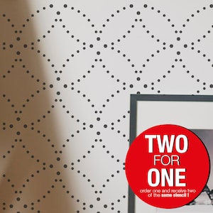 Flower Of Life Sashiko, Large WALL STENCIL, Modern Geometric Wall Stencils for Painting, Stencils For Walls, Lace Wall Stencil Pattern