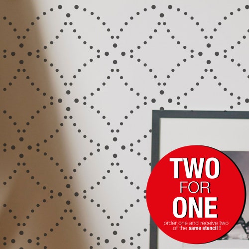 RIOS Modern Wall Stencil Large Wall Stencils Geometric Wall Etsy